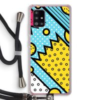 Pop Art #1: Samsung Galaxy A51 5G Transparant Hoesje met koord