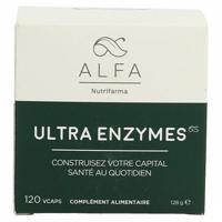 Nutrifarma Alfa Ultra Enzymes Voedingssupplement Spijsvertering 120 Vcaps