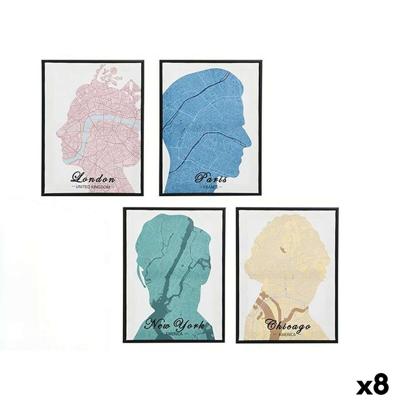Canvas Gift Decor Royalty 30 x 3 x 40 cm (8 Stuks)