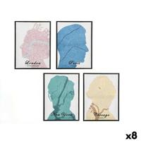 Canvas Gift Decor Royalty 30 x 3 x 40 cm (8 Stuks)