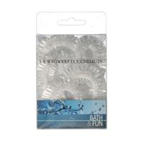 BATH & FUN douchemuts wegwerp 5 stuks transparant