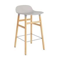 Normann Copenhagen Form Barkruk Low 65 cm - Eiken - Warm Grijs - thumbnail