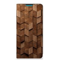 Book Wallet Case voor Samsung Galaxy A73 Wooden Cubes