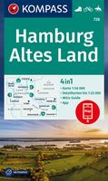 Wandelkaart 726 Hamburg - Altes Land | Kompass - thumbnail