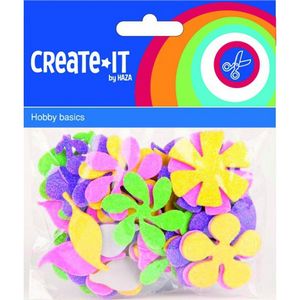 Knutsel rubberen bloemen 140 st