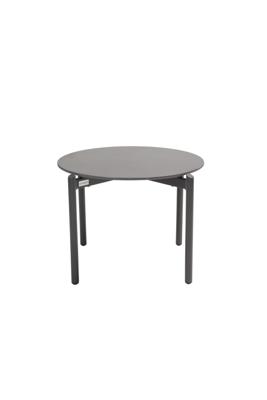 Qopps Dagoo koffie tafel 60 cm rond royal grey blad sinterstone