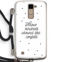 Confetti: LG K10 (2016) Transparant Hoesje met koord