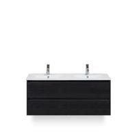 Dante Badmeubelset 120 cm - Black Oak - Keramische Wastafel Wit Enjoy
