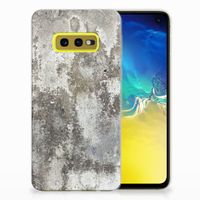 Samsung Galaxy S10e TPU Siliconen Hoesje Beton Print - thumbnail