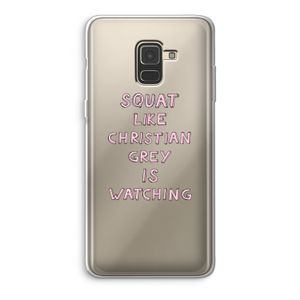 Christian Grey: Samsung Galaxy A8 (2018) Transparant Hoesje