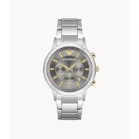 Emporio Armani heren AR11047 zilver roestvrij staal Japans modehorloge Emporio Armani heren AR11047 zilver roestvrij staal Japans modehorloge