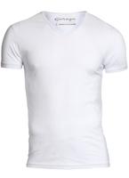 Garage Bodyfit T-shirt V-neck Basic T-shirts White
