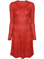 Missoni robe courte à motif zig-zag - Rouge - thumbnail