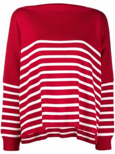 Valentino Garavani pull à rayures horizontales - Rouge