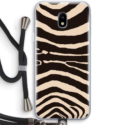 Arizona Zebra: Samsung Galaxy J3 (2017) Transparant Hoesje met koord