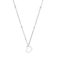 Gerhodineerd 925 Zilveren Collier met Hartje | Elegant en Romantisch