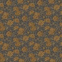 Dutch Wallcoverings Rosenlycka - Roses Blue/Brown - Blauw/Terra
