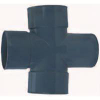 Wavin PVC Dubbel T-Stuk 45° 110mm - Weerbestendig & Duurzaam, Makkelijke Installatie