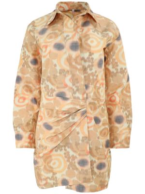Alexis robe-chemise Nordeen imprimée - Tons neutres
