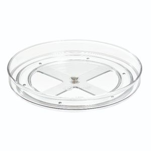 Lazy Susan Draaiplateau, 22.9 cm, Kunststof, Transparant - iDesign The Home Edit