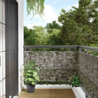 VidaXL Balkonscherm steenpatroon 400x75 cm pvc VidaXL Balkonscherm steenpatroon 400x75 cm pvc