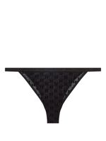 Karl Lagerfeld tanga à motif monogrammé - Noir - thumbnail