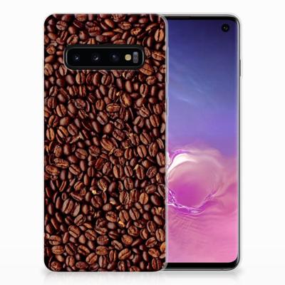 Samsung Galaxy S10 | Siliconen Case | Koffiebonen