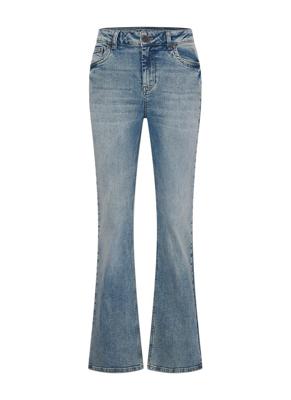 Helena Hart Broek Flair Denim 7620 Flared Vintage Blue