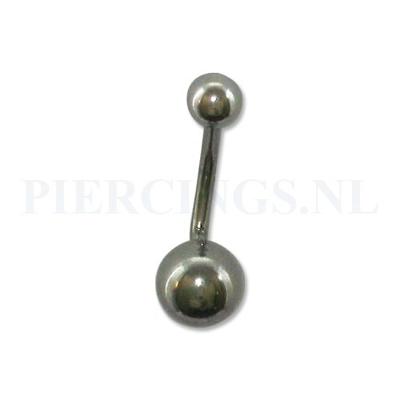 Navelpiercing met knik XL