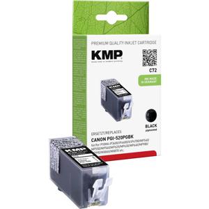 KMP Inktcartridge vervangt Canon PGI-520PGBK Compatibel Zwart C72 1508,0001