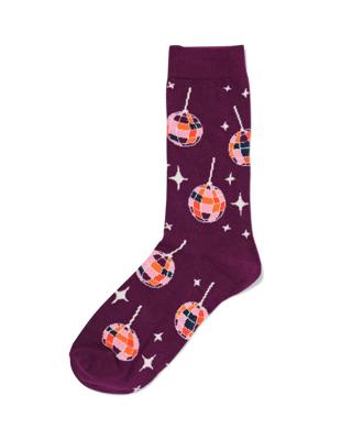 HEMA Sokken voor volwassenen 'let's dance' paars (paars)