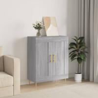 Dressoir 69,5x34x90 cm bewerkt hout grijs sonoma eikenkleurig