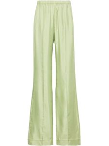 Dorothee Schumacher pantalon en soie à coupe ample - Vert