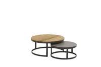 Salontafel Stonic Set Van 2 Teak / Keramiek