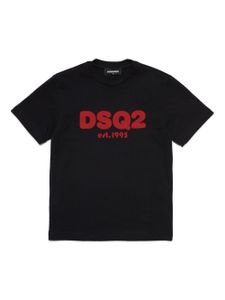 DSQUARED2 KIDS t-shirt en coton à logo imprimé - Noir