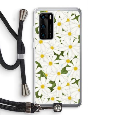 Summer Daisies: Huawei P40 Transparant Hoesje met koord