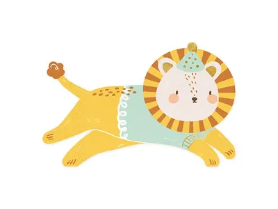 Servetten Leeuw Lio Cartoon (20st)