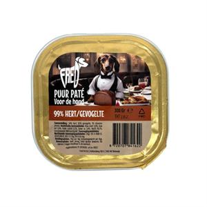 FREDS KUIPJE HOND PUUR HERT / GEVOGELTE 9X300 GR