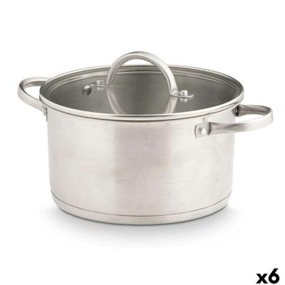 Kookpot met Glazen Deksel Kinvara Zilverkleurig 3,8 L 29 x 12 x 22 cm 29 x 16 x 22 cm Inductie (6 Stuks) Kookpot met Glazen Deksel Kinvara Zilverkleurig 3,8 L 29 x 12 x 22 cm 29 x 16 x 22 cm Inductie (6 Stuks)