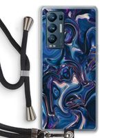 Mirrored Mirage: Oppo Find X3 Neo Transparant Hoesje met koord