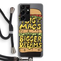 Big Macs Bigger Dreams: Samsung Galaxy S21 Ultra Transparant Hoesje met koord