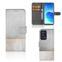 OPPO Reno 6 Pro Plus 5G | Book Style Case | Wood Concrete