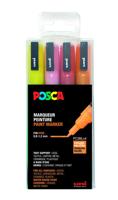 Paintmarker uni posca pc3m f 4st glitter warm