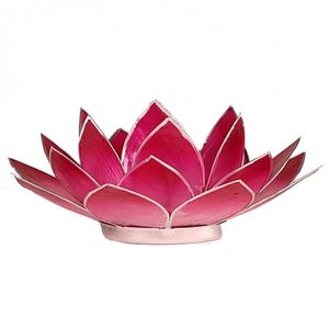 Lotus Sfeerlicht Roze Zilverrand