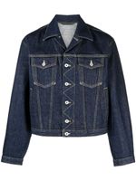 Kenzo veste en jean à coutures contrastantes - Bleu - thumbnail