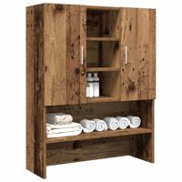 VidaXL Wasmachinekast 70,5x25,5x90 cm oud houtkleurig