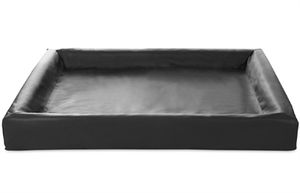 Bia bed kunstleer hoes hondenmand zwart