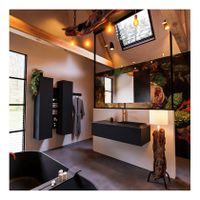 MONDIAZ ERIN 120cm badmeubel met onderkast 1 lade wastafel rechts 1 kraangat kleur urban