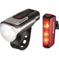Sigma Verlichtingsset blaze & aura 80 led usb-oplaadbaar