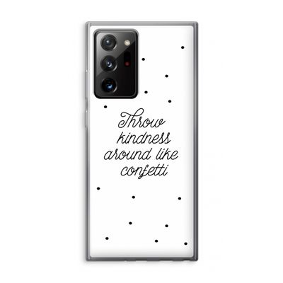 Confetti: Samsung Galaxy Note 20 Ultra / Note 20 Ultra 5G Transparant Hoesje